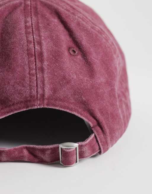 Jack & Jones cappellino da baseball con slogan in rosso sbiadito, 2 di 3
