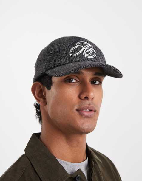 Jack & Jones - Cappellino effetto lana grigio con motivo a spina di pesce - view 1