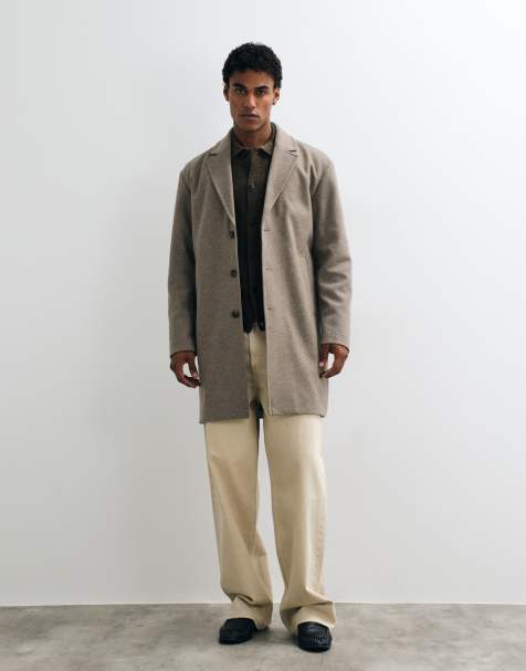 Jack & Jones car coat in beige - view 1