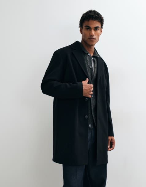 Jack & Jones car coat in black - view 1