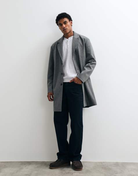 Jack & Jones car coat in dark grey - view 1