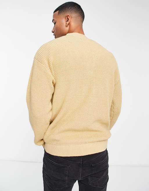 Jack&Jones cardigan uomo in misto lana marrone main image 0