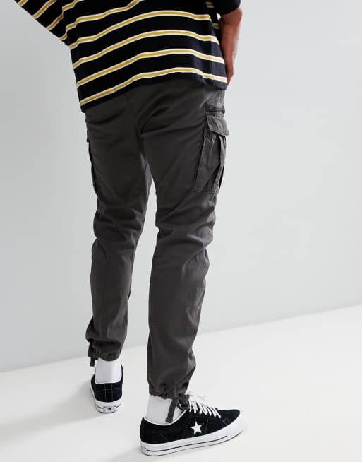 Cargo Pants with Belt and Ankle Drawstrings