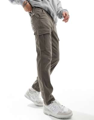 Jack & Jones cargo pants without cuff in brown