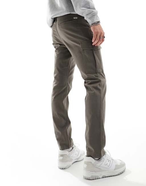 Pantaloni cargo slim fit grigio / salvia Sedona | Jack Jones Italia