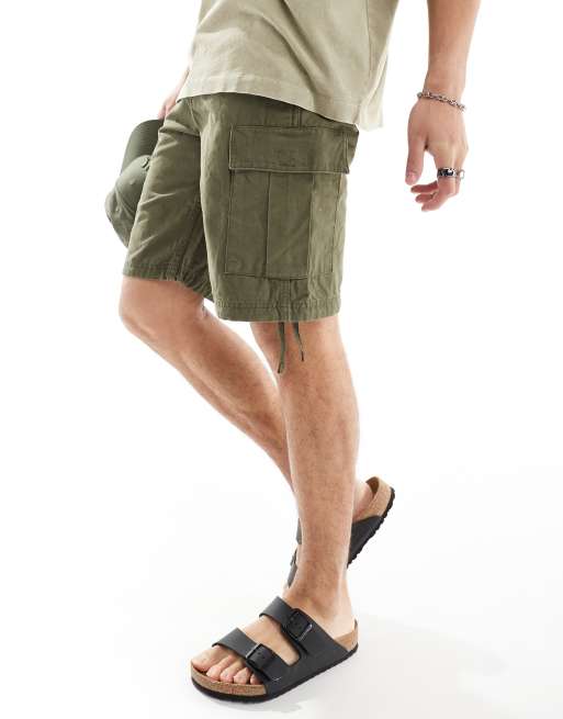 Jack Jones cargo short in khaki ASOS