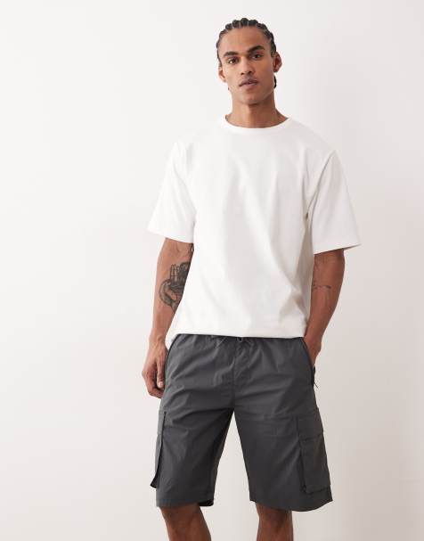 Jack & Jones – Cargo-Shorts aus Funktionsmaterial in Dunkelgrau - view 1