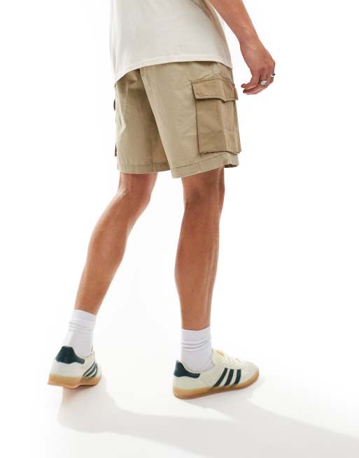 Jack & Jones – Cargo-Shorts in Beige aus Ripstop, 3 von 5