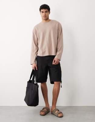 Jack & Jones Cargo Shorts In Black