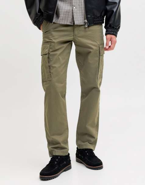 Jack & Jones – Cargohose in Olive Night - view 1