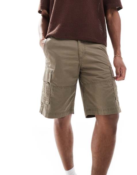 Jack & Jones - Cargoshort met losse pasvorm in bruin - view 1