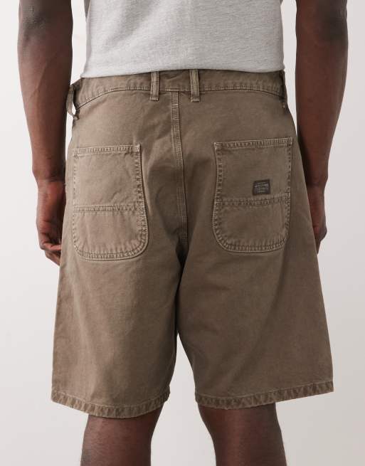 Jack & Jones carpenter denim shorts in brown, 4 of 5