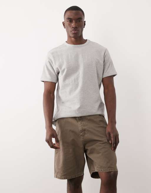 Jack & Jones carpenter denim shorts in brown, 5 of 5