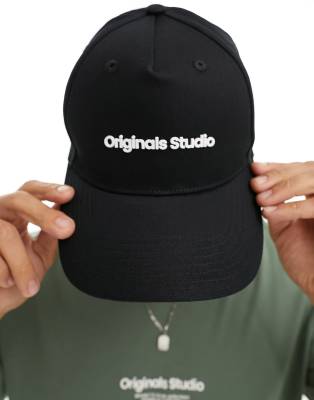 Jack & Jones cap with originals logo in black  - ASOS Price Checker