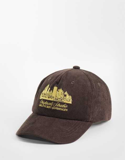Jack & Jones casquette en velours côtelé avec motif Copanhagen marron - view 1