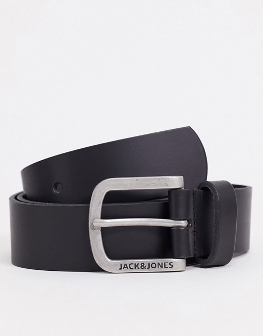 Jack & Jones casual belt in black