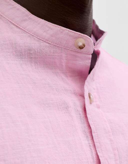 Jack & Jones - Casual overhemd in prisma roze, 5 van 7