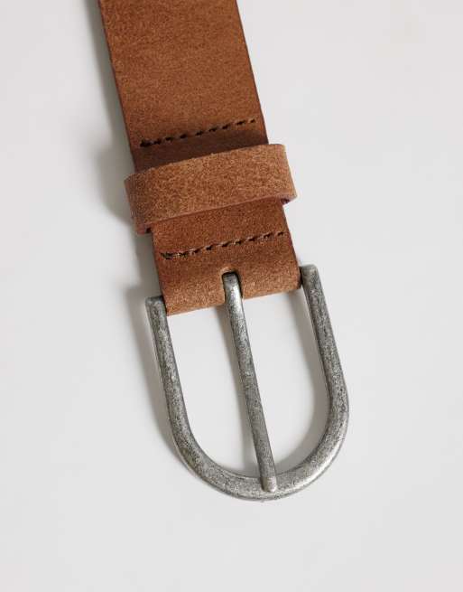 Jack & Jones - Ceinture en daim - Marron clair, 3 de 3