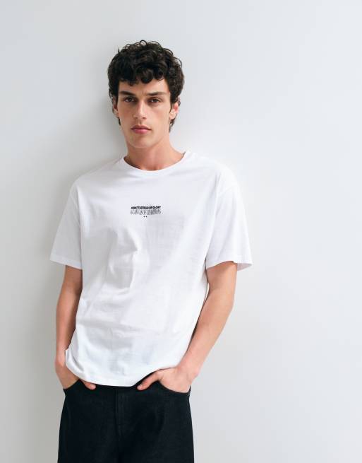 Jack & Jones champions backprint T-shirt in white, 2 of 5