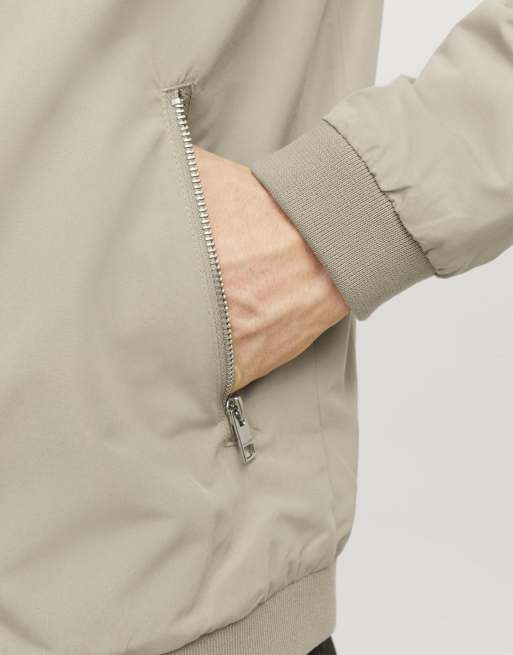 Jack & Jones - Chaqueta bomber beis cerámica, 4 de 7