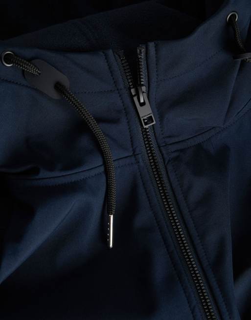 Jack & Jones chaqueta ligera acanalada con capucha básica azul, 5 de 7