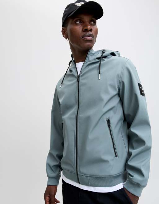Jack & Jones chaqueta softshell en gris tormenta, 6 de 7