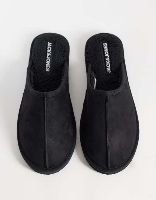 Jack & Jones - Chaussons à enfiler en imitation daim - Noir, 2 de 4