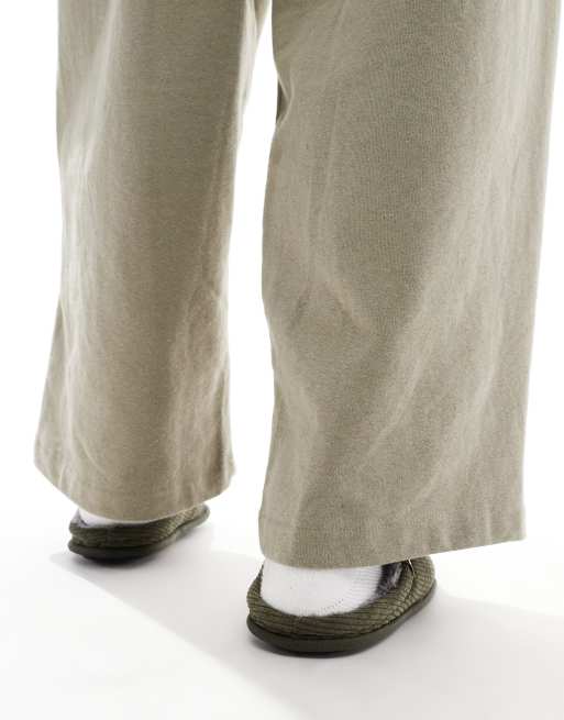 Jack & Jones - Chaussons en velours côtelé - Vert, 3 de 4
