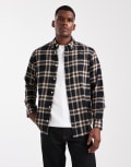 [Jack & Jones] Jack & Jones check shirt in black L Black