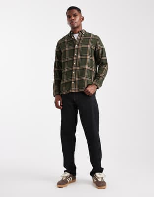 Jack & Jones Check Shirt In Green