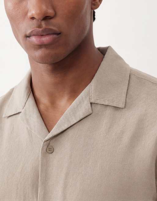 Jack & Jones - Chemise décontractée et texturée - Beige, 2 de 5