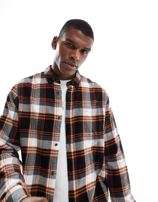 Jack & Jones - Chemise effet brossé à carreaux - Rouge/bleu marine, 3 de 4