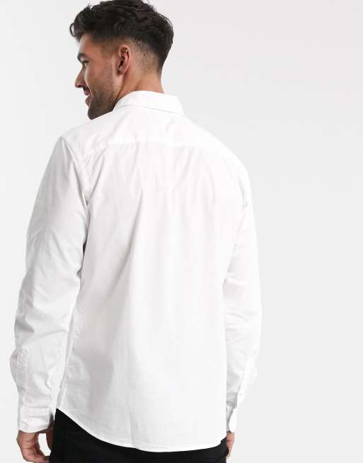 Jack & Jones - Chemise en coton stretch - Blanc, 2 de 4