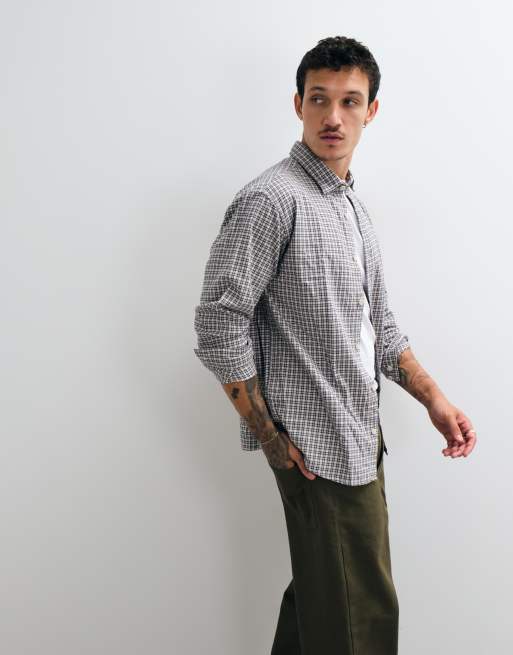 Jack & Jones chemise en flanelle à micro-carreaux crème et noire, 4 de 5