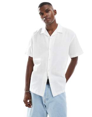 Chemise en lin avec col  revers - Jack & Jones - Modalova