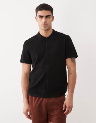Jack & Jones - Chemise en maille à manches courtes - Noir
