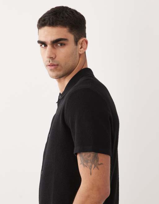 Jack & Jones - Chemise en maille à manches courtes - Noir, 4 de 5
