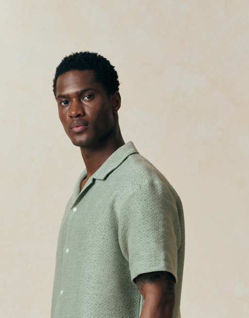 Jack & Jones - Chemise imprimée texturée - Vert sauge, 5 de 5