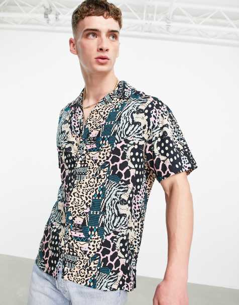 Jack & Jones - Chemise manches courtes à imprimé animal - Multicolore - view 1