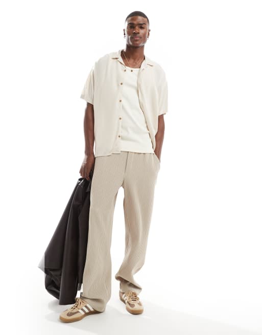 Jack & Jones - Chemise manches courtes et col à revers - Crème, 2 de 4