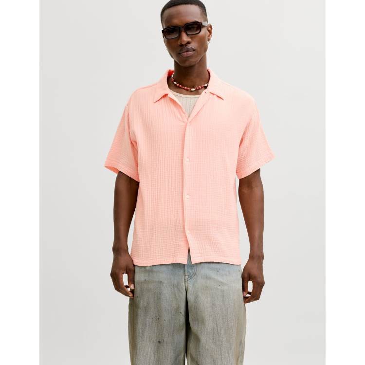 Chemise Pêche Magellan Homme XS Orange Manches Courtes Respirante Occasion