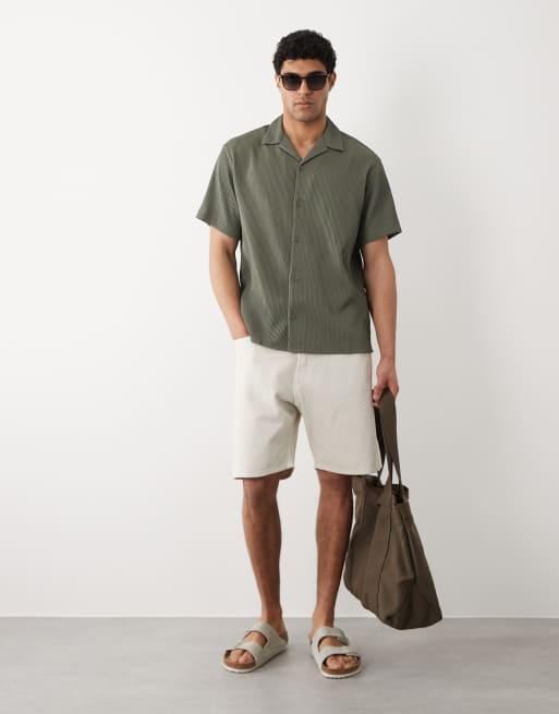 Jack & Jones - Chemise plissée - Kaki, 2 de 5