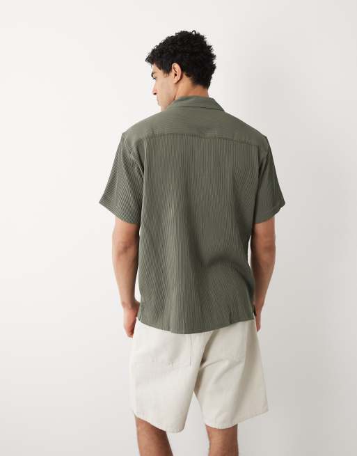 Jack & Jones - Chemise plissée - Kaki, 5 de 5