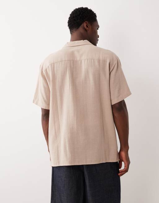 Jack & Jones - Chemise texturée à manches courtes - Beige, 5 de 5