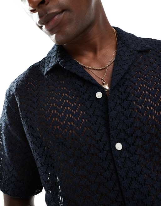 Jack & Jones - Chemise texturée - Bleu marine, 3 de 4