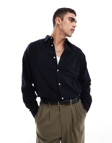Jack & Jones - Chemise texturée oversize - Noir - view 1