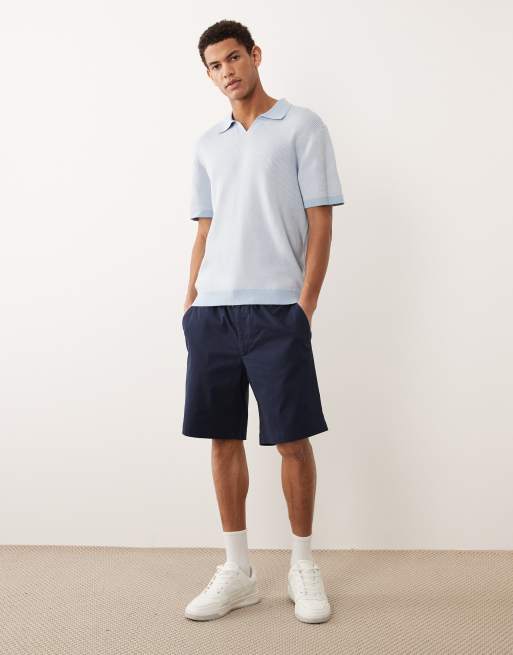 Jack & Jones - Chino corti blu navy con coulisse, 2 di 5