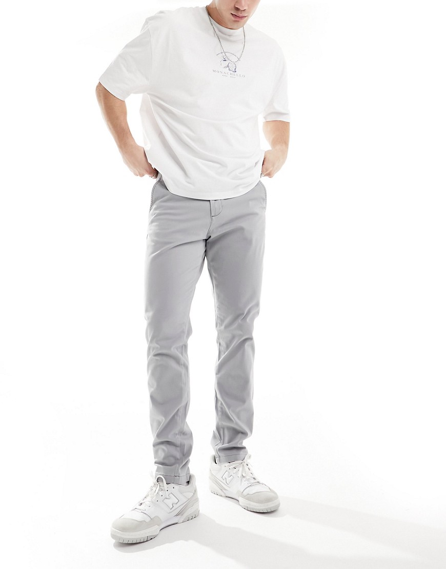 chino in slim fit gray