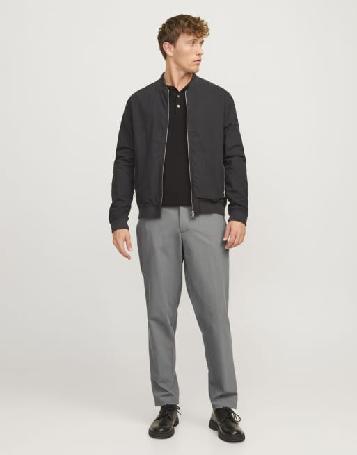 Jack & Jones chino pants in grey melange, 3 of 5