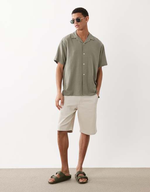 Jack & Jones chino shorts in cream, 2 of 5